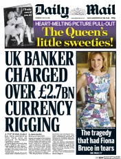 Daily Mail (UK) Newspaper Front Page for 21 July 2016