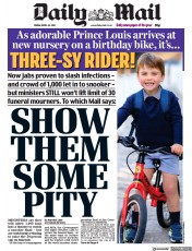 Daily Mail (UK) Newspaper Front Page for 23 April 2021