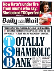 Daily Mail (UK) Newspaper Front Page for 25 April 2018