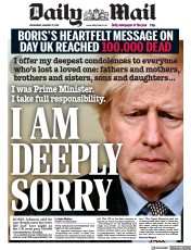 Daily Mail (UK) Newspaper Front Page for 27 January 2021