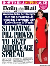 Daily Mail (UK) Newspaper Front Page for 27 August 2018