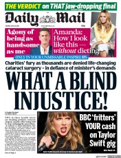 Daily Mail (UK) Newspaper Front Page for 28 May 2018