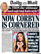 Daily Mail (UK) Newspaper Front Page for 28 May 2019