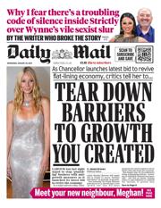 Daily Mail front page for 29 January 2025