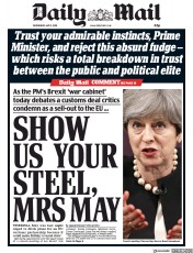 Daily Mail (UK) Newspaper Front Page for 2 May 2018