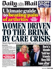 Daily Mail (UK) Newspaper Front Page for 30 September 2019