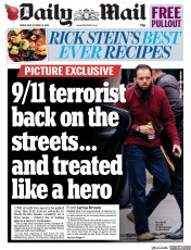 Daily Mail (UK) Newspaper Front Page for 31 October 2018