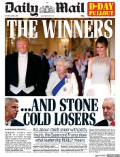 Daily Mail (UK) Newspaper Front Page for 4 June 2019