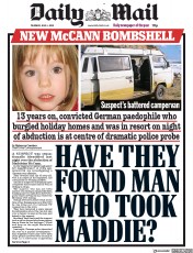 Daily Mail (UK) Newspaper Front Page for 4 June 2020