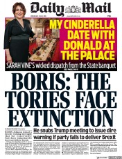 Daily Mail (UK) Newspaper Front Page for 5 June 2019