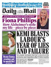 Daily Mail front page for 5 July 2025