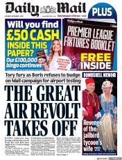 Daily Mail (UK) Newspaper Front Page for 5 September 2020