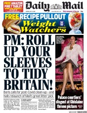 Daily Mail (UK) Newspaper Front Page for 6 July 2020