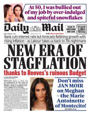 Daily Mail front page for 7 February 2025