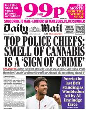 Daily Mail front page for 7 July 2025