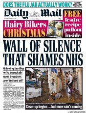 Daily Mail (UK) Newspaper Front Page for 8 December 2015