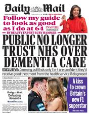 Daily Mail front page for 8 December 2025