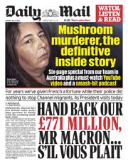 Daily Mail front page for 8 July 2025