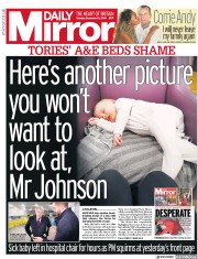 Daily Mirror (UK) Newspaper Front Page for 10 December 2019