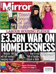 Daily Mirror front page for 11 December 2025