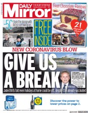 Daily Mirror (UK) Newspaper Front Page for 11 February 2021