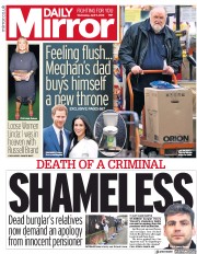 Daily Mirror (UK) Newspaper Front Page for 11 April 2018