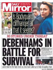 Daily Mirror (UK) Newspaper Front Page for 11 September 2018