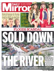 Daily Mirror (UK) Newspaper Front Page for 12 November 2019