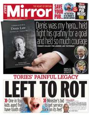 Daily Mirror front page for 12 February 2025