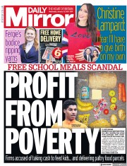 Daily Mirror (UK) Newspaper Front Page for 13 January 2021