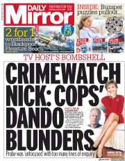 Daily Mirror (UK) Newspaper Front Page for 13 April 2019