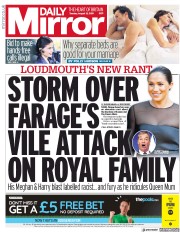 Daily Mirror (UK) Newspaper Front Page for 13 August 2019