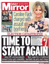 Daily Mirror (UK) Newspaper Front Page for 14 December 2019