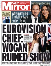 Daily Mirror (UK) Newspaper Front Page for 16 April 2016