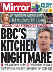 Daily Mirror front page for 16 July 2025