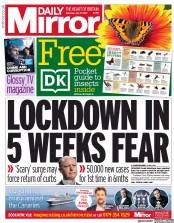 Daily Mirror (UK) Newspaper Front Page for 17 July 2021