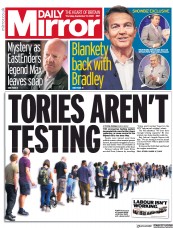 Daily Mirror (UK) Newspaper Front Page for 17 September 2020