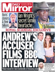 Daily Mirror (UK) Newspaper Front Page for 19 November 2019