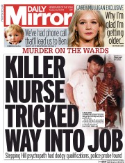 Daily Mirror (UK) Newspaper Front Page for 19 May 2015