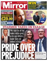 Daily Mirror front page for 1 October 2025