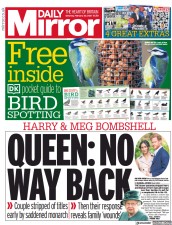 Daily Mirror (UK) Newspaper Front Page for 20 February 2021