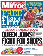 Daily Mirror (UK) Newspaper Front Page for 20 June 2020