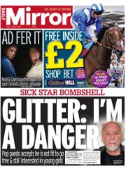 Daily Mirror front page for 20 June 2025