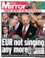 Daily Mirror (UK) Newspaper Front Page for 21 April 2021