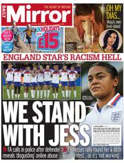 Daily Mirror front page for 21 July 2025