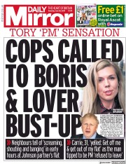 Daily Mirror (UK) Newspaper Front Page for 22 June 2019