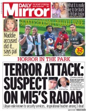 Daily Mirror (UK) Newspaper Front Page for 22 June 2020