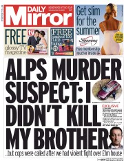 Daily Mirror (UK) Newspaper Front Page for 23 May 2015