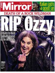Daily Mirror front page for 23 July 2025