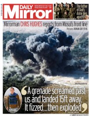 Daily Mirror (UK) Newspaper Front Page for 24 October 2016